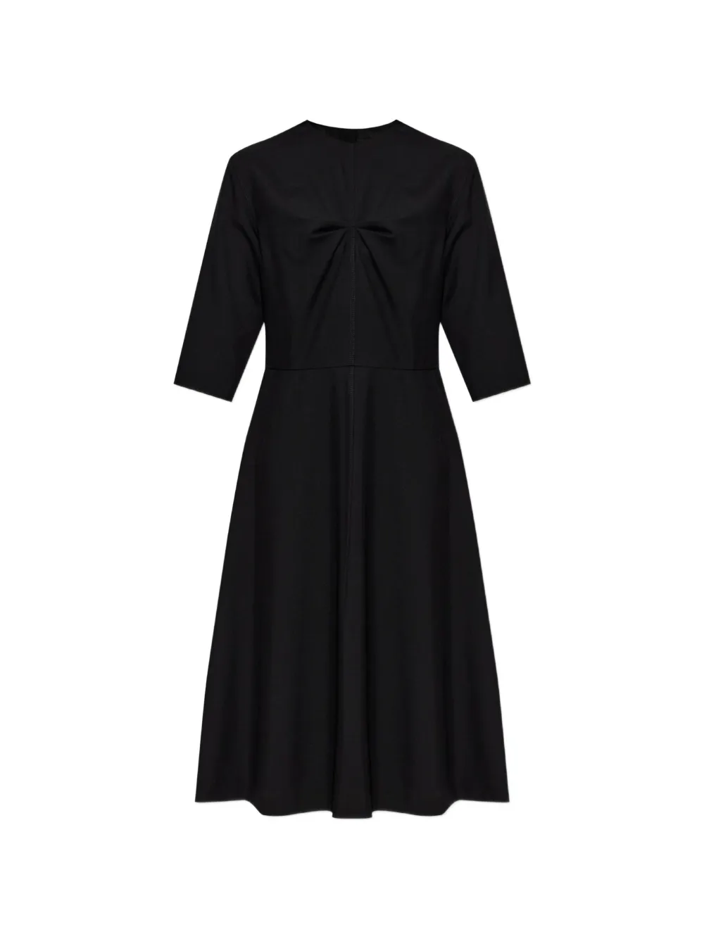 Marni Drapiertes Midikleid - Schwarz