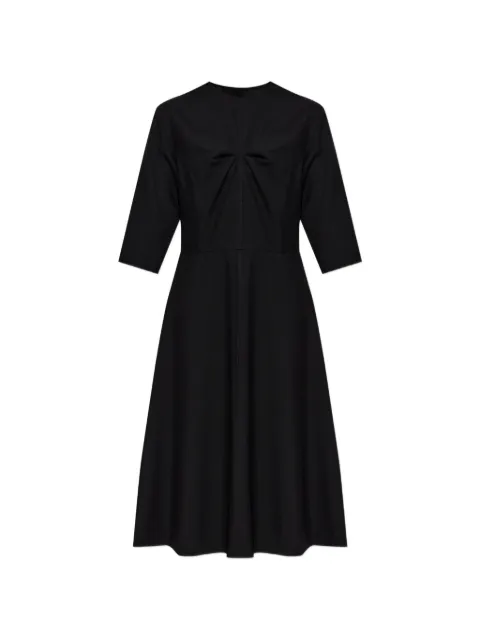 Marni twist-detail wool midi dress