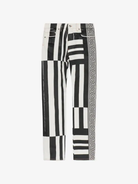 Versace Printed Straight Leg jeans