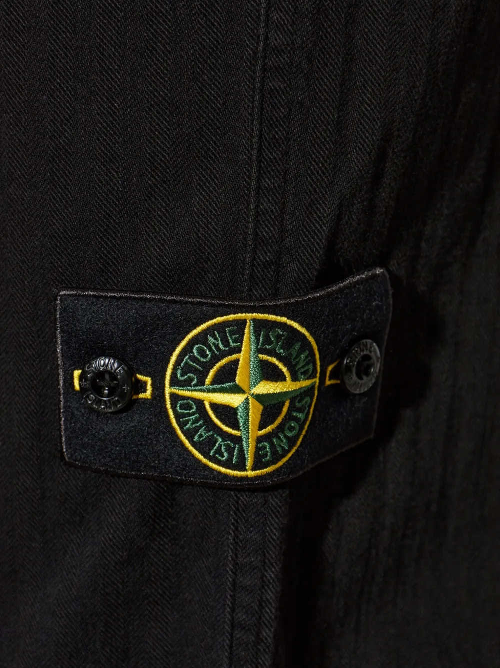 Stone Island Jeans met logopatch Zwart