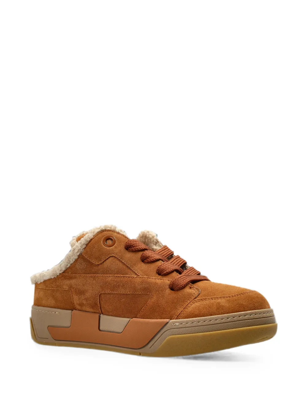 Diesel S-D-Ollie leather sneakers Bruin