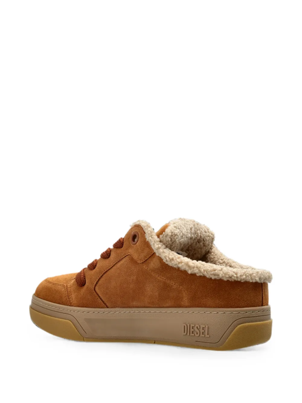 Diesel S-D-Ollie leather sneakers Bruin