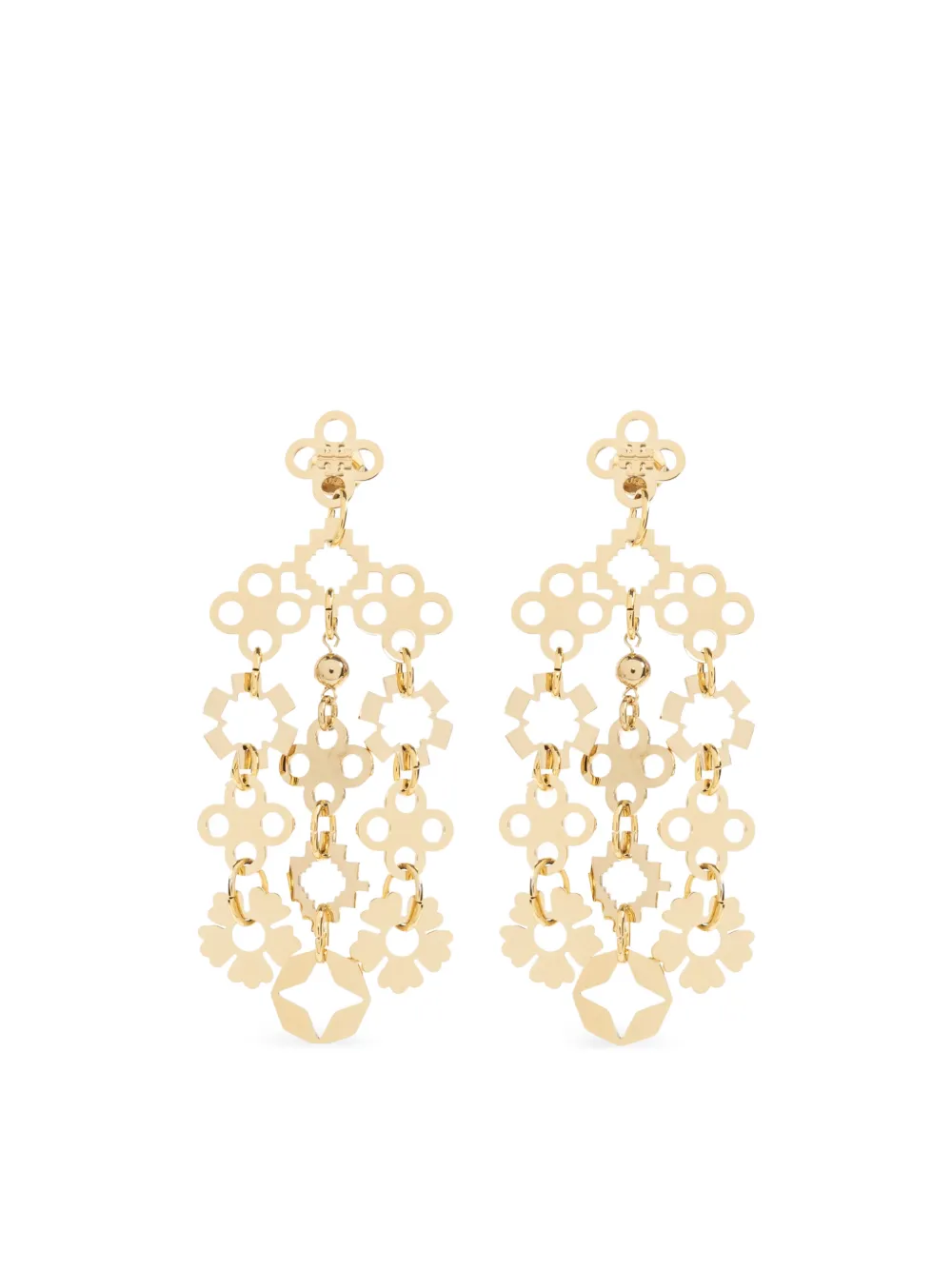 Tory Burch Orecchini chandelier Forget Me Not - Oro