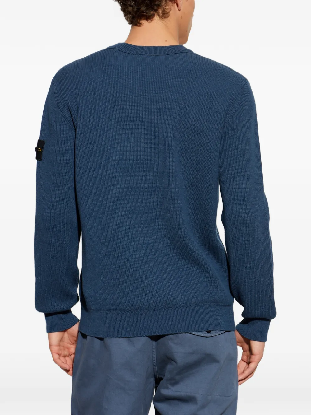 Stone Island Ruimvallende trui met ronde hals Blauw