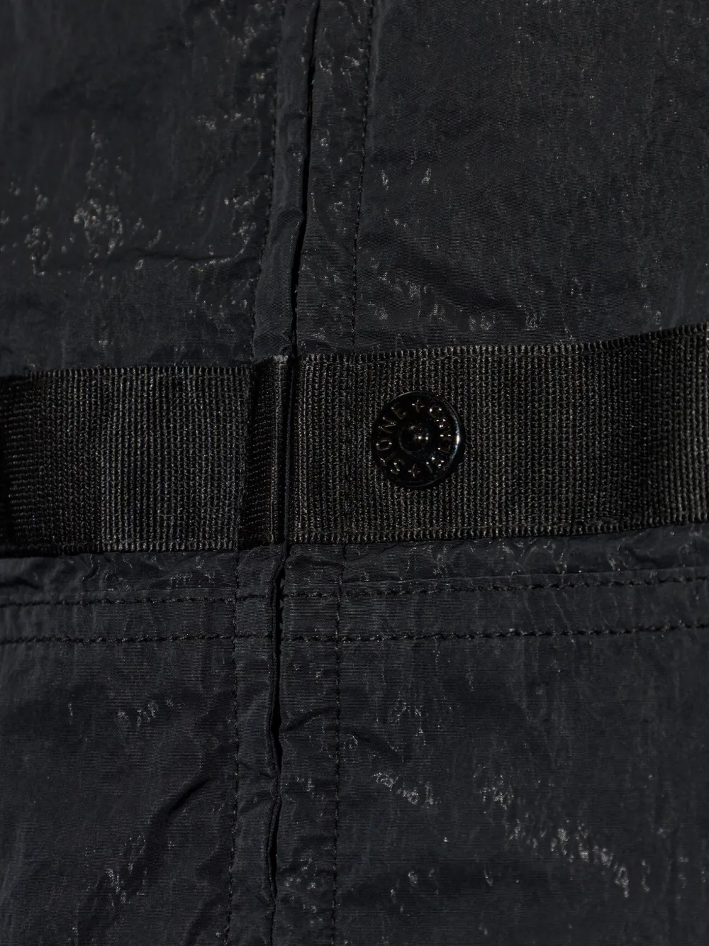 Stone Island Jack met logopatch Zwart