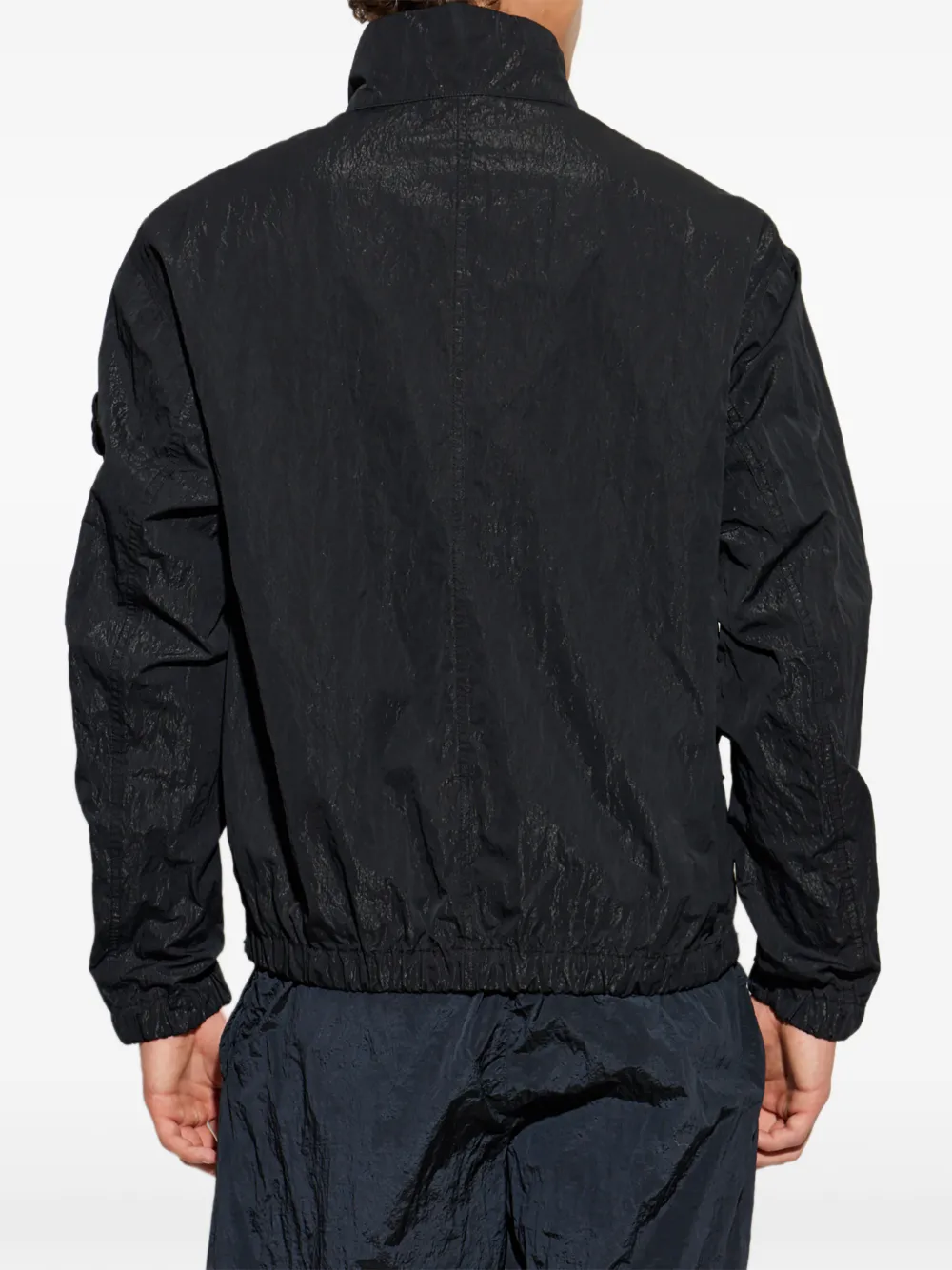 Stone Island Jack met logopatch Zwart