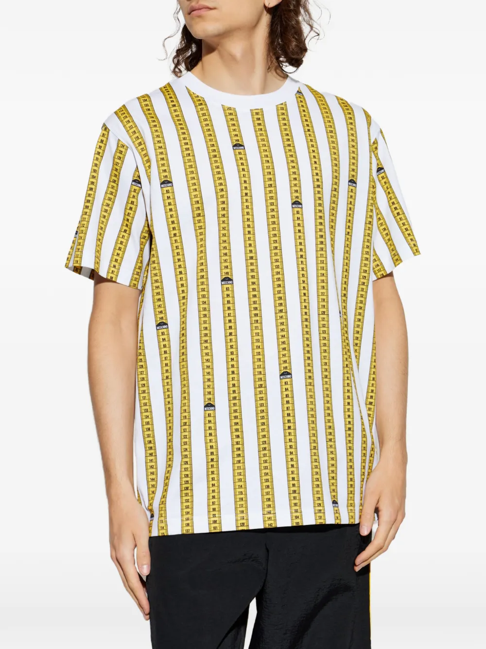 Moschino T-shirt met print Wit