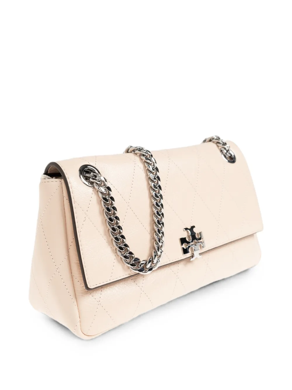 Tory Burch Charlie gewatteerde schoudertas Beige