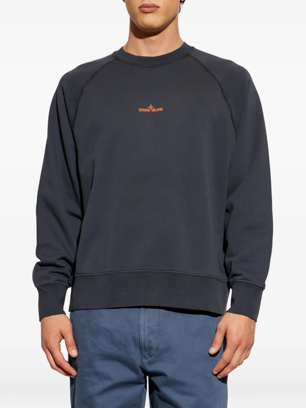 Stone Island Katoenen sweater Grijs