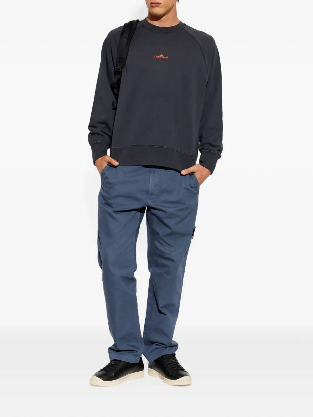Stone Island Katoenen sweater Grijs
