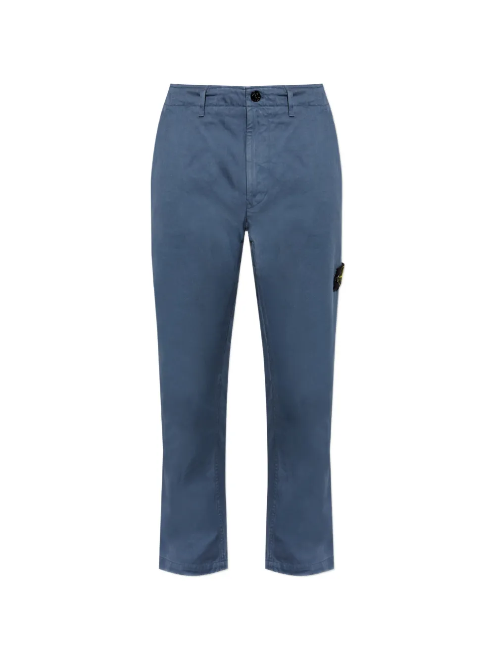 Stone Island logo-patch trousers - Blu