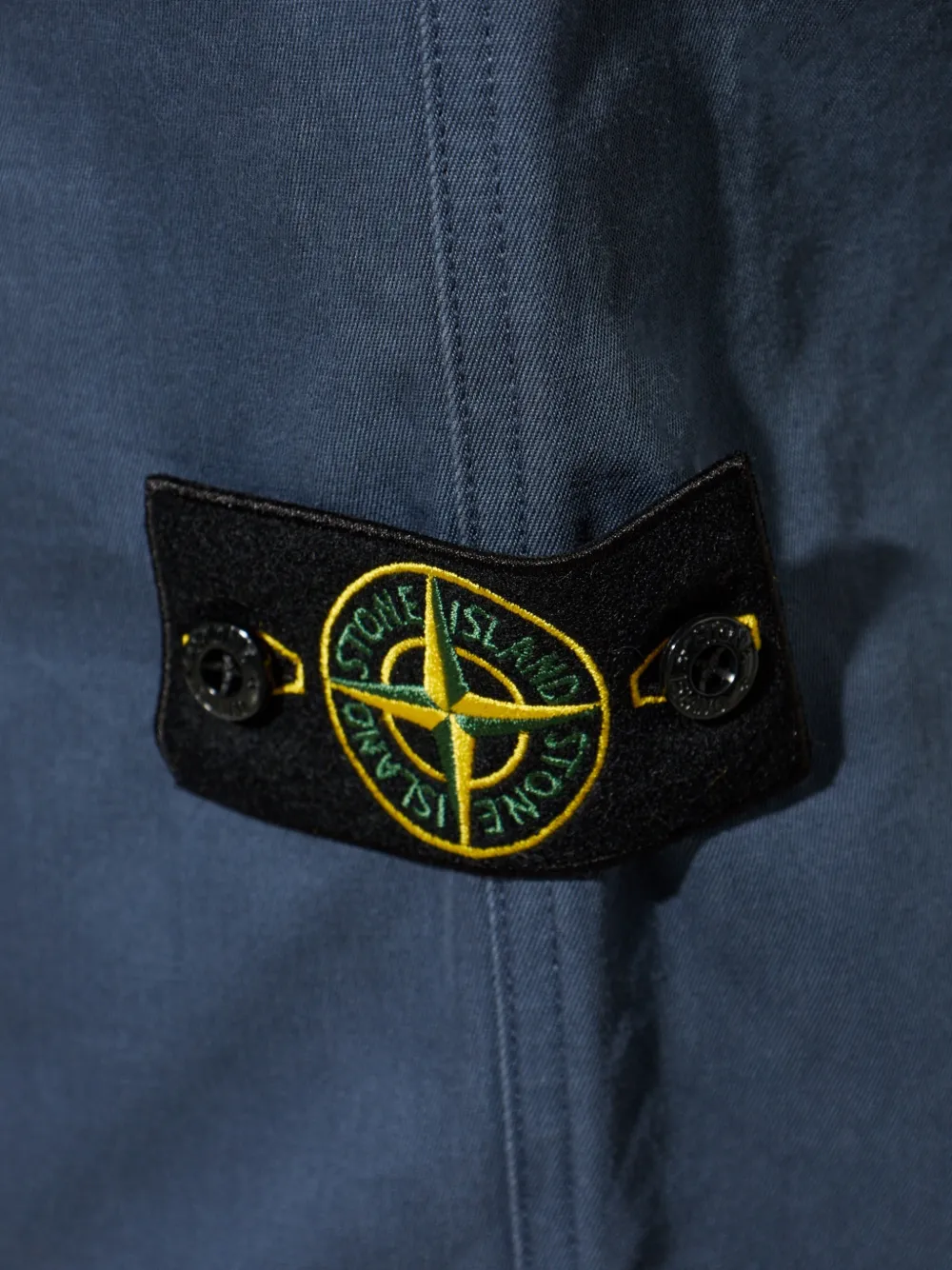 Stone Island Broek met logopatch Blauw