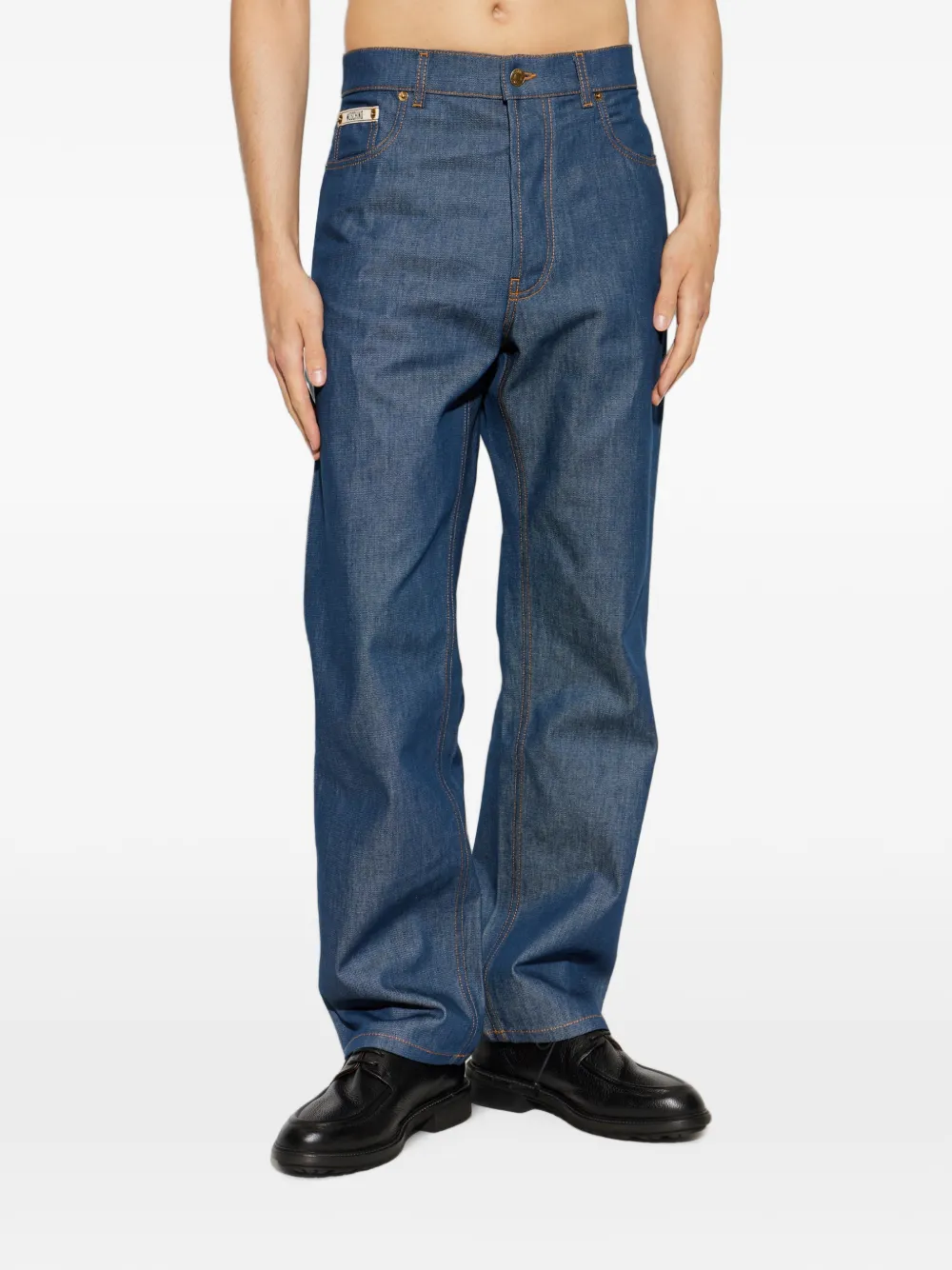  Moschino Vaqueros Ajustados - Azul 