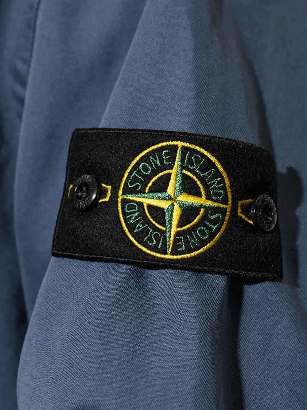 Stone Island 1200001 katoenen-twill overhemd Blauw