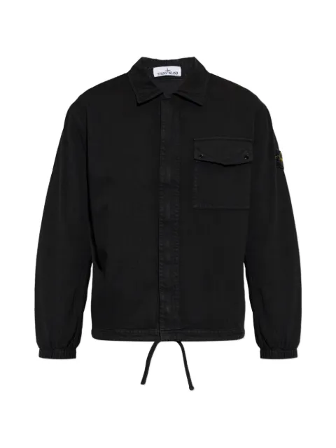 Stone Island organic panama cotton "old" effect overshirt