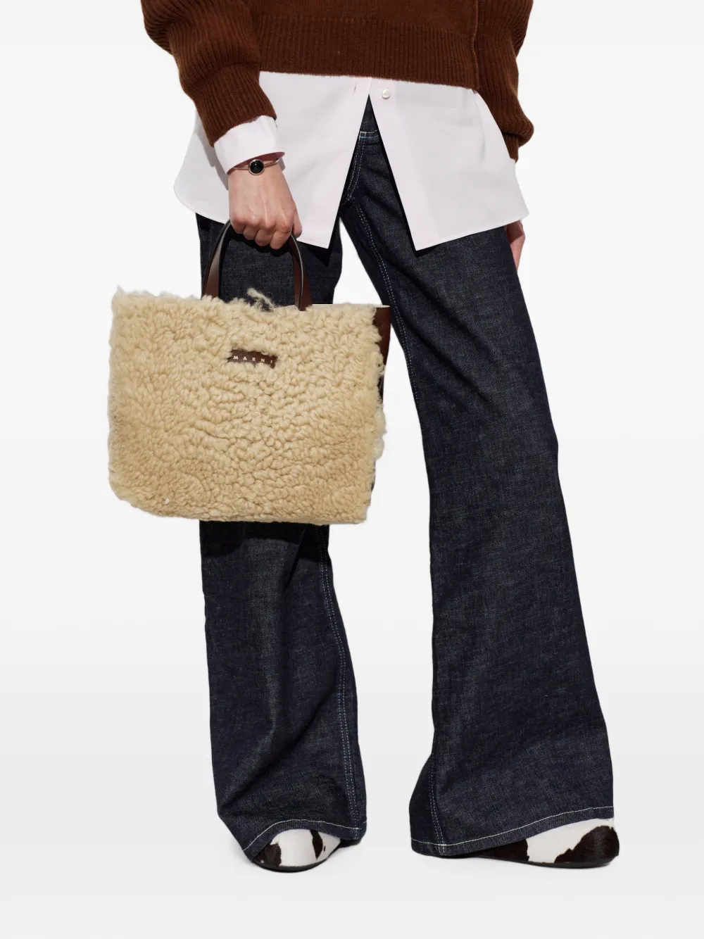  Marni Bolso Shopper Museo Soft East/west - Neutro 