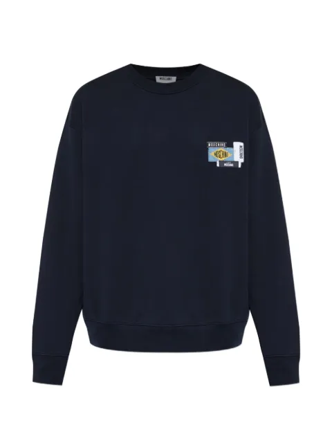 Moschino logo-patch sweatshirt