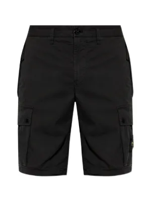STONE  カーゴショーツ W30 ブラック Stone Island カーゴショーツ | ブラック | FARFETCH JP