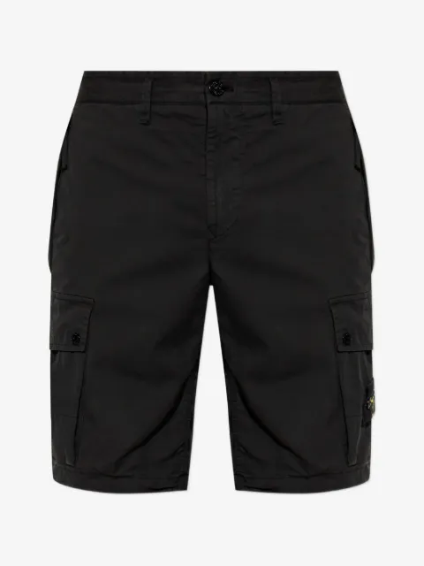 Stone Island logo-patch cargo shorts