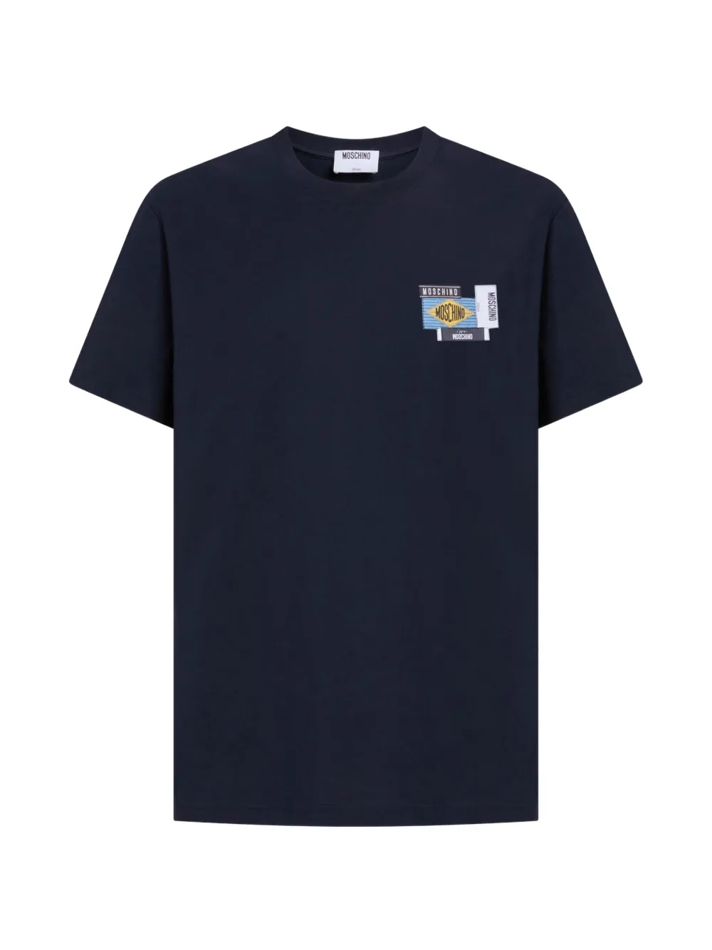 Moschino T-shirt met patchdetail Blauw