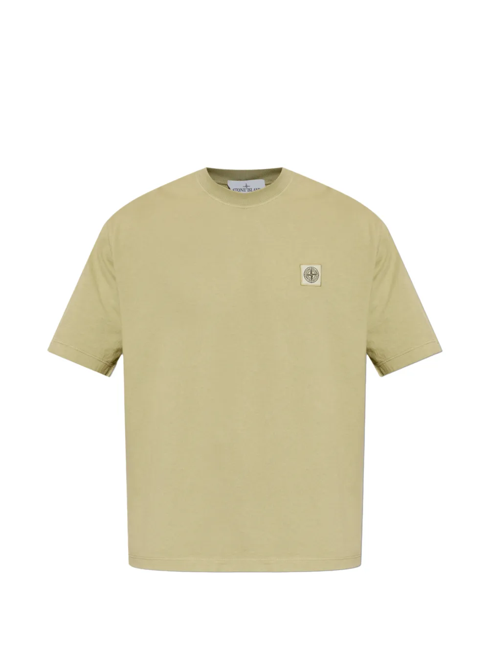 Stone Island 로고 패치 티셔츠 | 그린 | Image 1