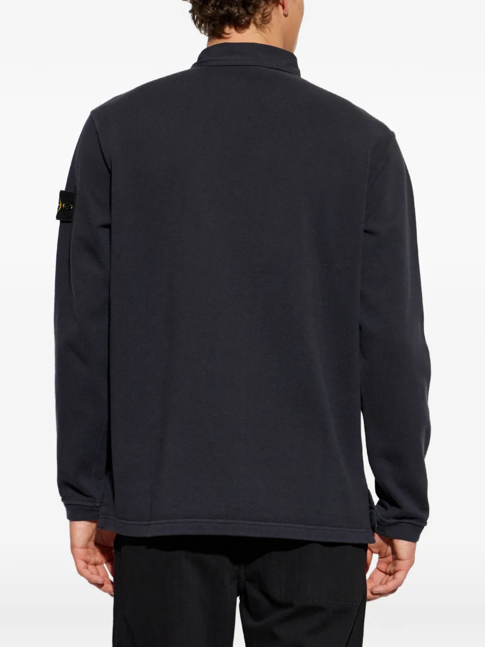 Stone Island Trui met logopatch Blauw