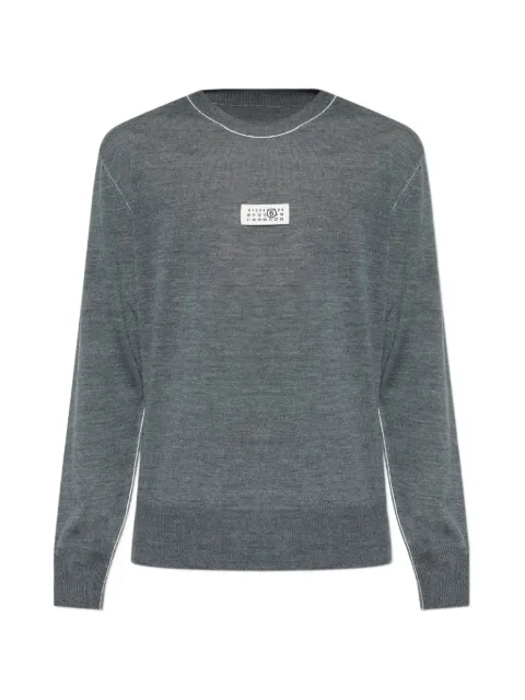 MM6 Maison Margiela logo-patch sweater