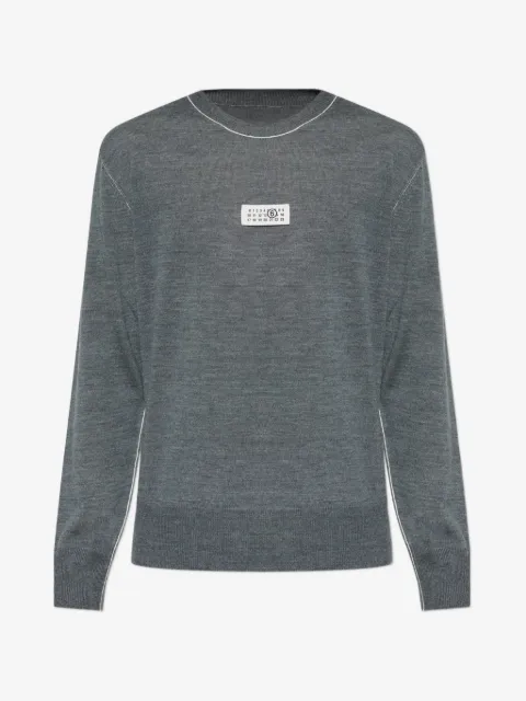 MM6 Maison Margiela logo-patch sweater