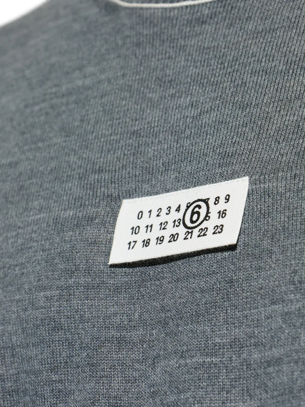 MM6 Maison Margiela Trui met logopatch Grijs