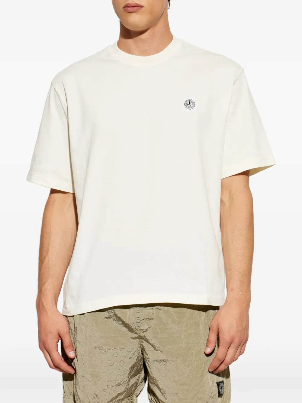 Stone Island Jersey T-shirt Wit
