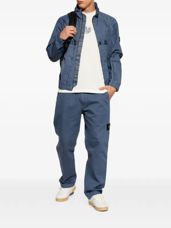 Stone Island ジップアップ ジャケット | ブルー | FARFETCH JP