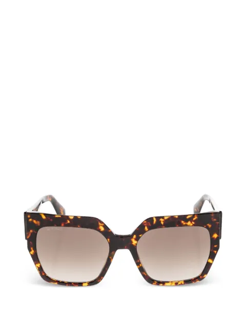 ETRO tortoiseshell-effect geometric-frame sunglasses