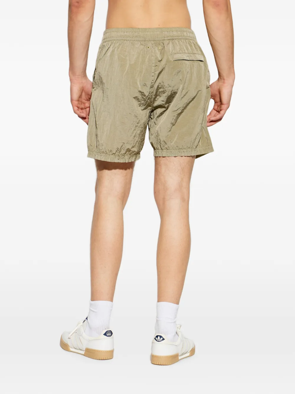 Stone Island Shorts met logopatch Groen