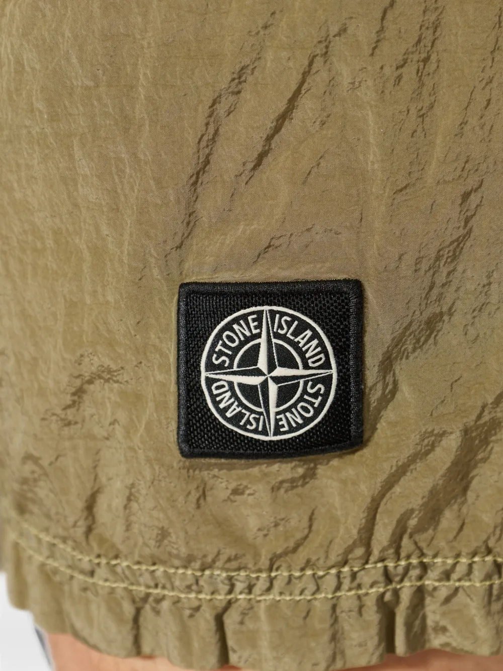 Stone Island Shorts met logopatch Groen