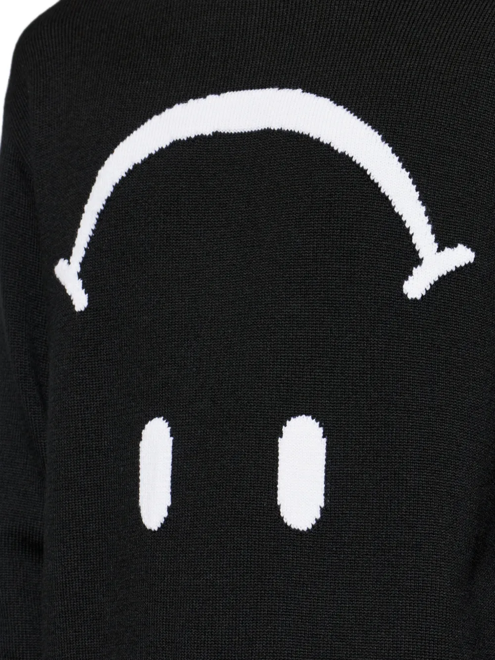 Moschino x Smiley wollen trui Zwart