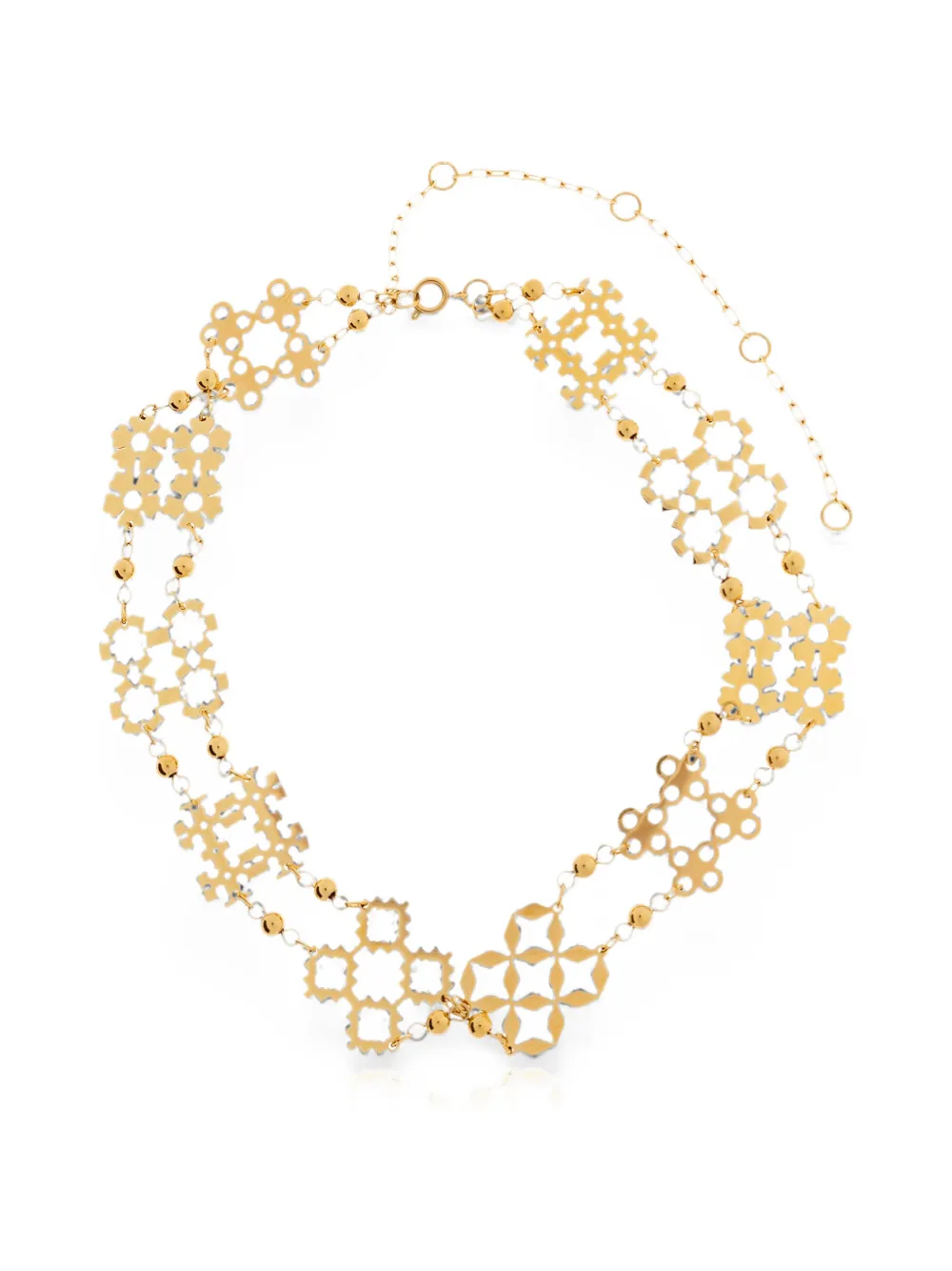 Tory Burch cut-out pendant choker necklace - Oro