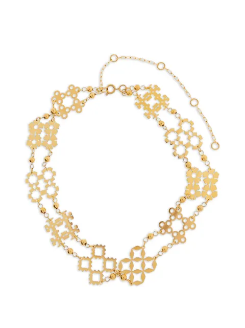 Tory Burch cut-out pendant choker necklace