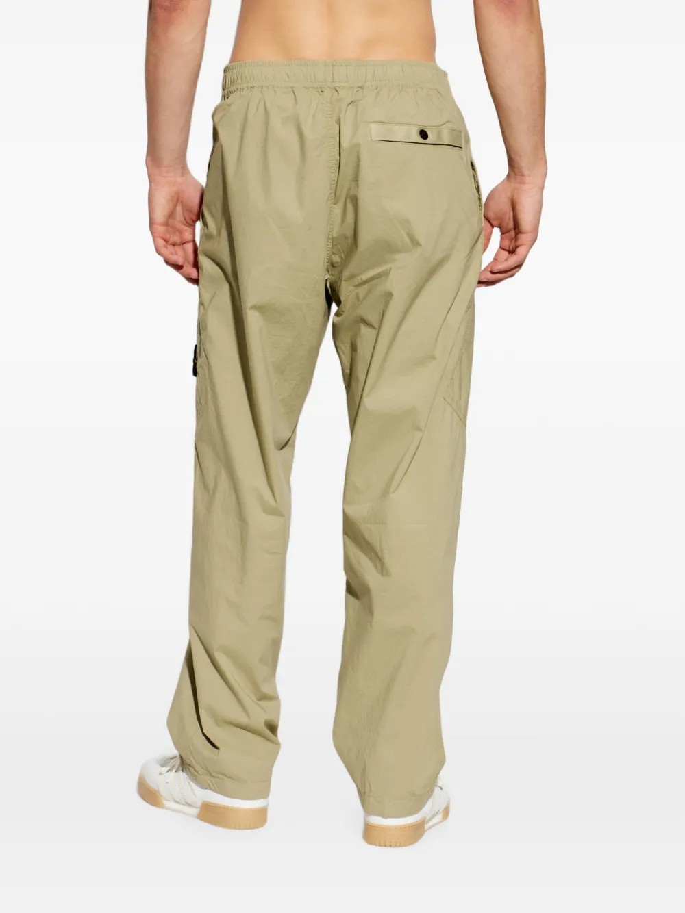 Stone Island Broek met logopatch Groen