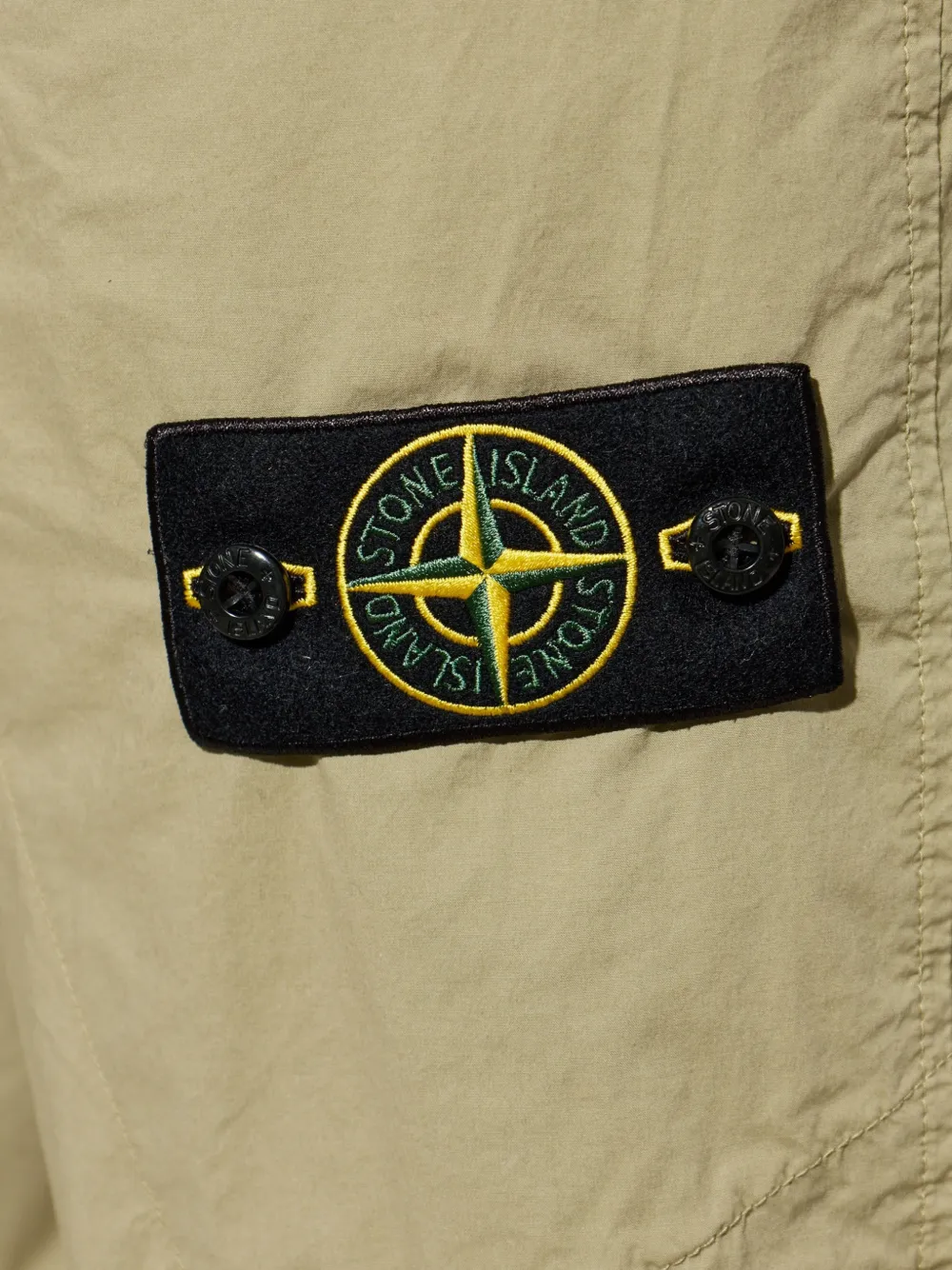 Stone Island Broek met logopatch Groen