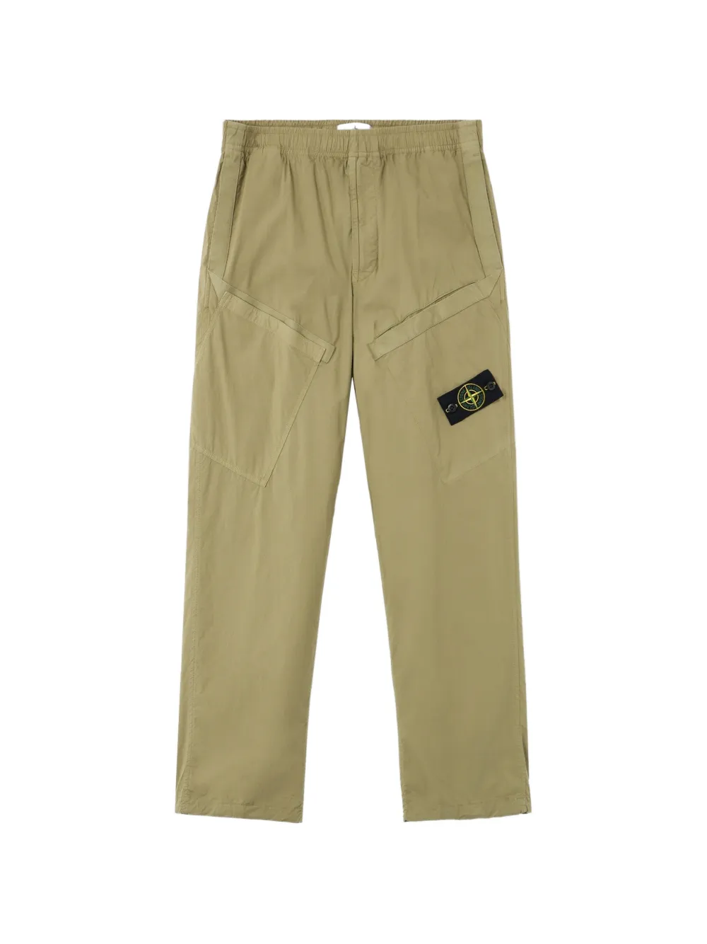 Stone Island Broek met logopatch Groen