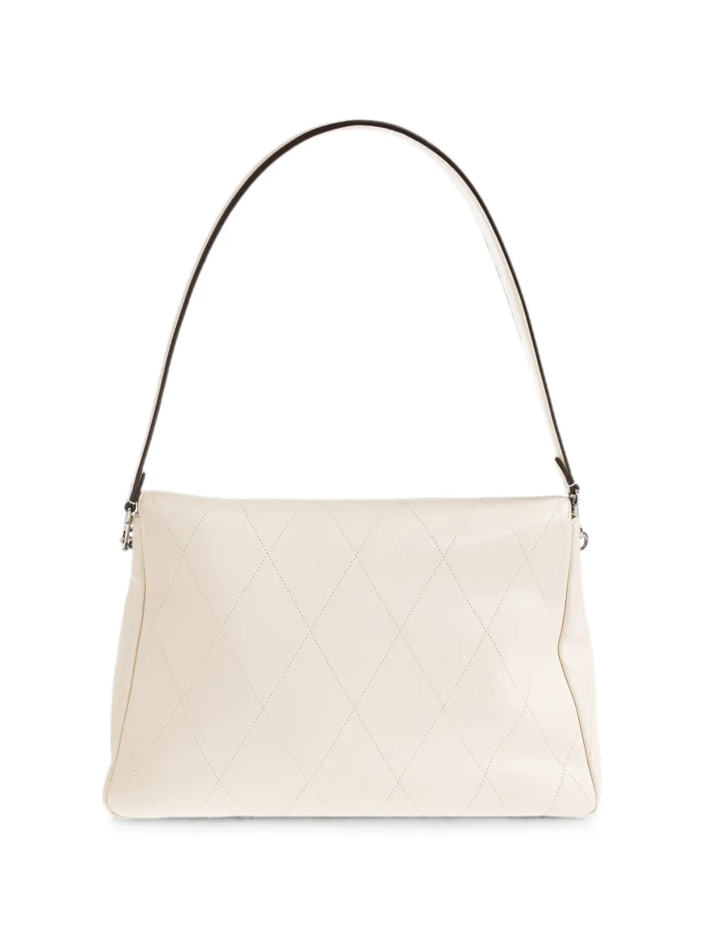 Tory Burch Charlie gewatteerde leren schoudertas Beige