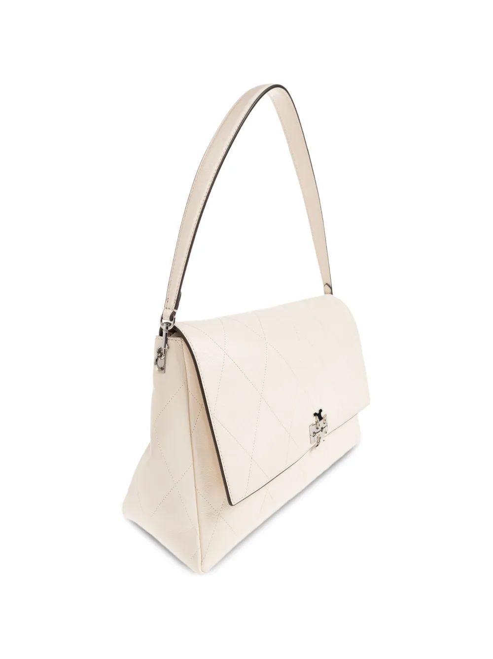 Tory Burch Charlie gewatteerde leren schoudertas Beige