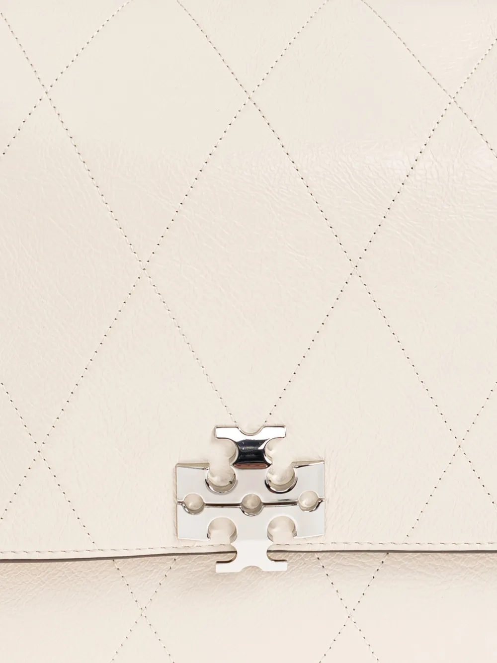 Tory Burch Charlie gewatteerde leren schoudertas Beige
