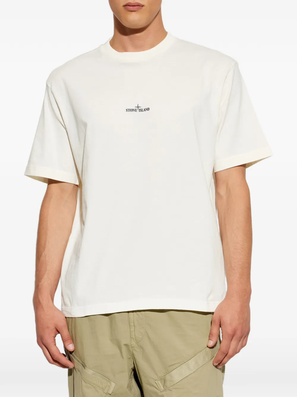 Stone Island Jersey T-shirt Wit