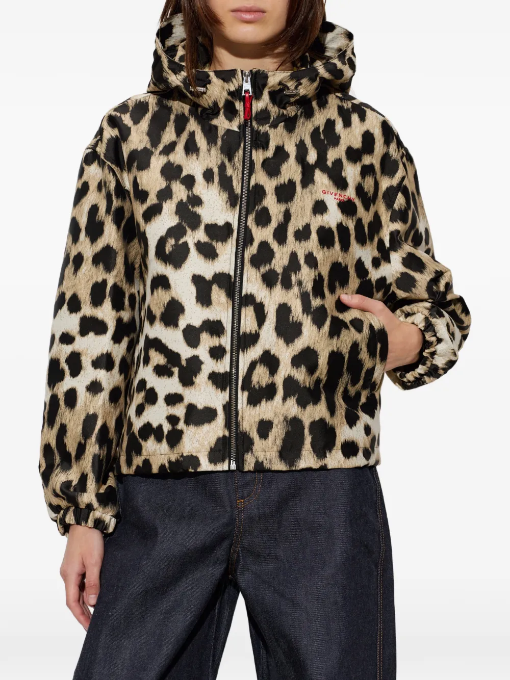 Givenchy Windjack met jacquard Beige