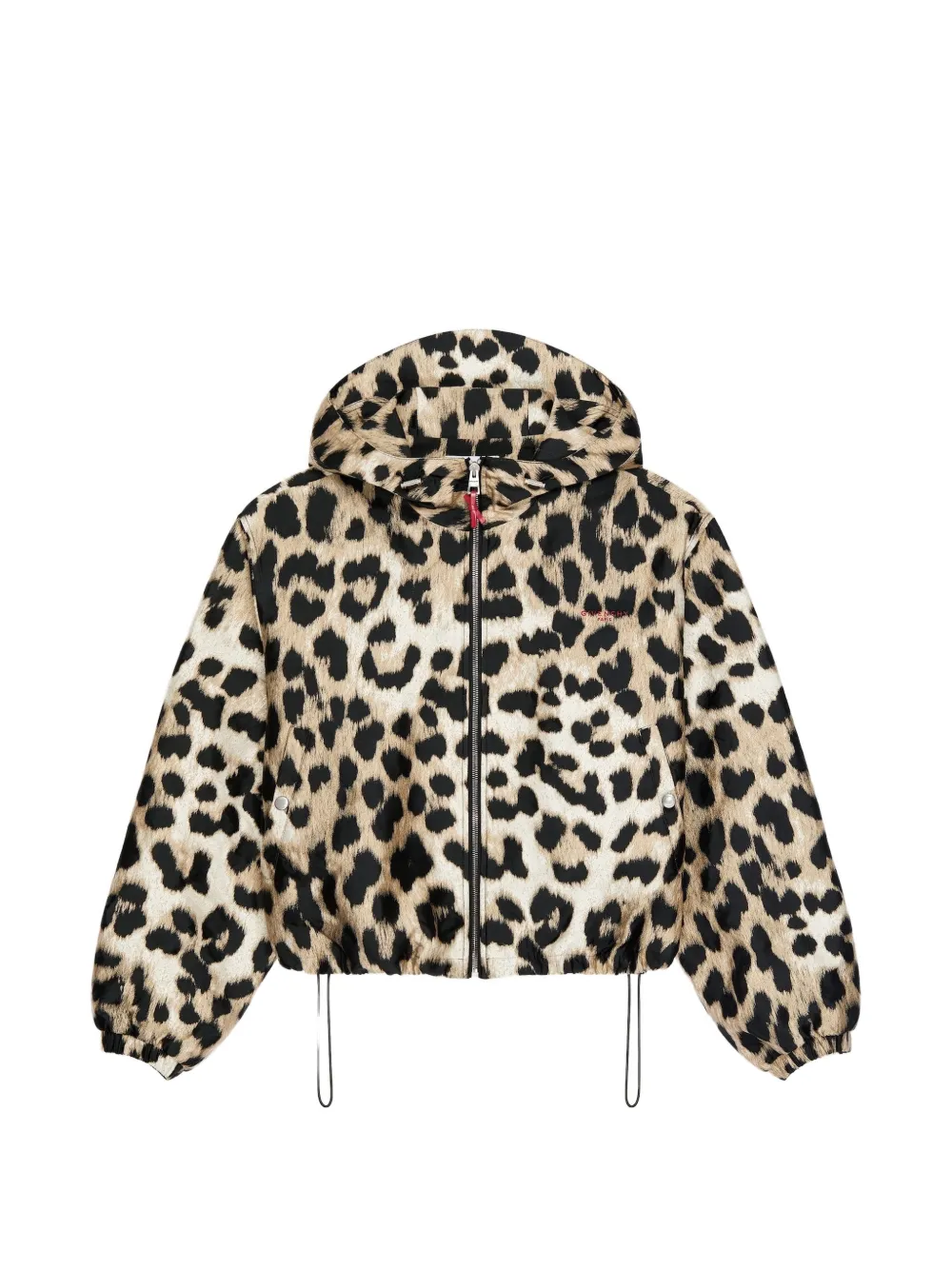 Givenchy windbreaker in leopard jacquard