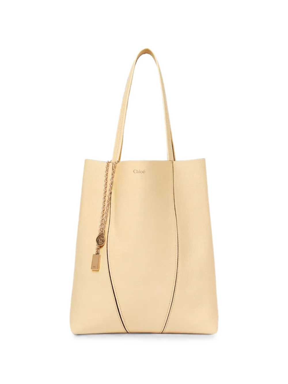 Chloé Spin leather tote bag - Toni neutri