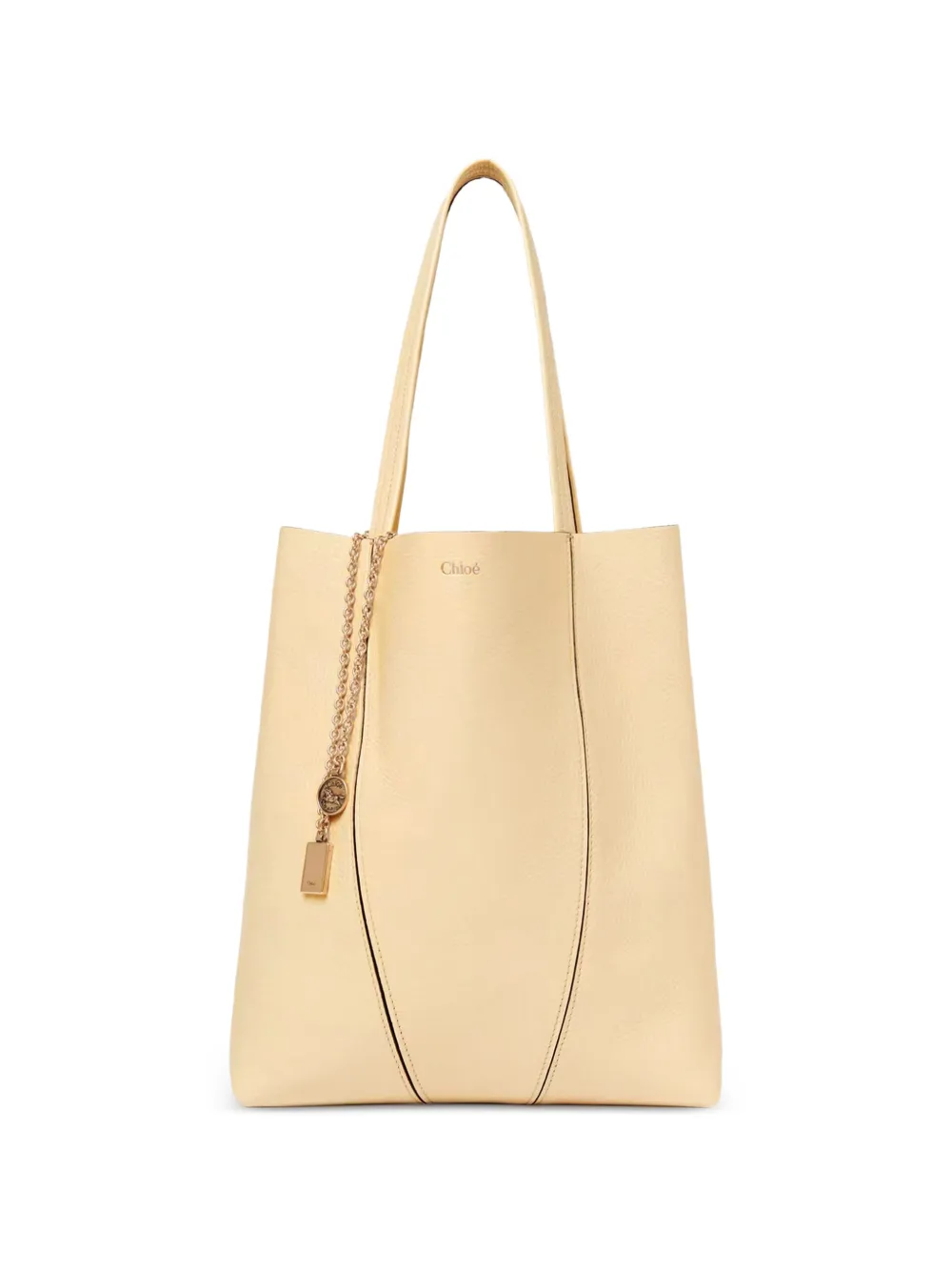 Chloé Spin leather tote bag - Toni neutri