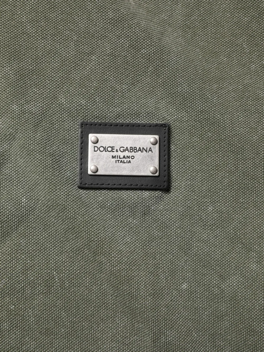Dolce & Gabbana Poloshirt met logoplakkaat Groen