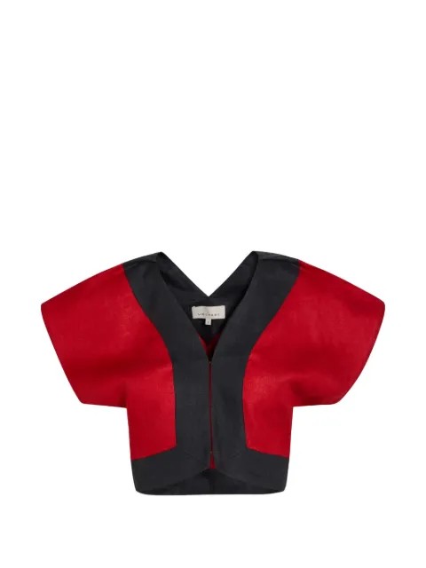 LIBEROWE cropped top med colourblocking